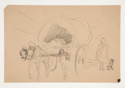 Study for illustration for Oliver Goldsmith by Edwin Austin Abbey
