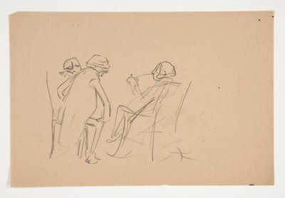 Study for illustration for Oliver Goldsmith by Edwin Austin Abbey