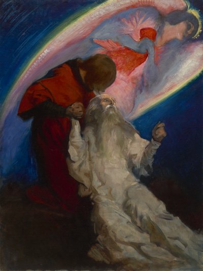 Study for Amfortas Released by Galahad in The Quest and Achievement of the Holy Grail, c.1893-1901 by Edwin Austin Abbey