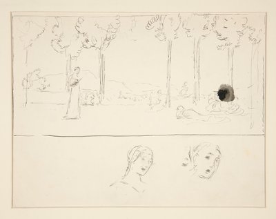 Study for Fiametta by Edwin Austin Abbey