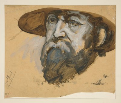 Study for General Meade: Sketch for Mural for the State Capitol Building in Harrisburg, Pennsylvania, 1902-1911 (Completed by John Singer Sargent) by Edwin Austin Abbey