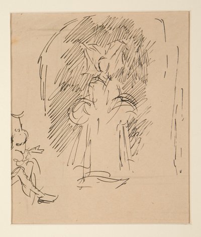 Study for Priest and the Great Lady by Edwin Austin Abbey