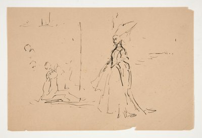 Study for Priest and the Great Lady by Edwin Austin Abbey