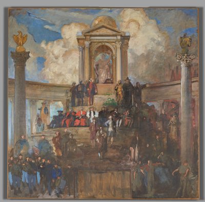 Study for The Apotheosis of Pennsylvania, House of Representatives Chamber, Pennsylvania State Capitol, Harrisburg by Edwin Austin Abbey
