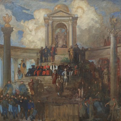 Study for The Apotheosis of Pennsylvania for the House of Representatives Chamber by Edwin Austin Abbey