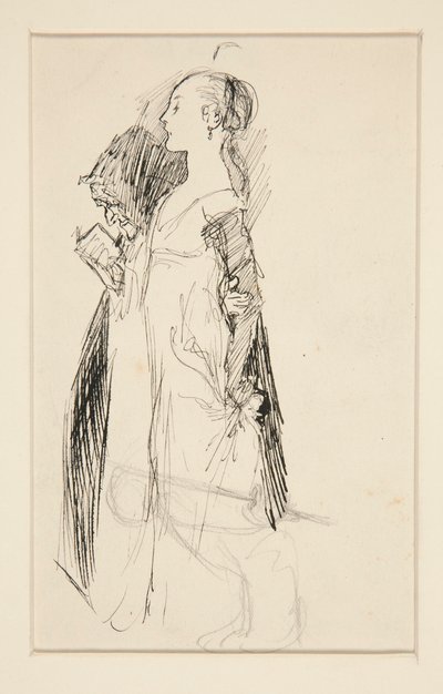 Study for The Education of Isabella by Edwin Austin Abbey