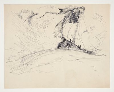 Study for The Quest of the Holy Grail (series of fifteen paintings for the Boston Public Library, completed in 1901) by Edwin Austin Abbey