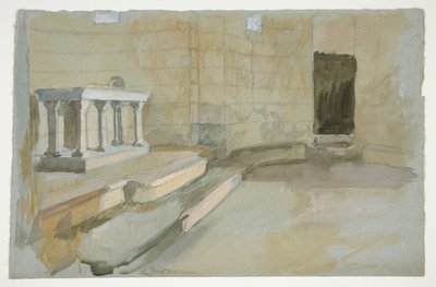 Study for The Quest of the Holy Grail (series of fifteen paintings for the Boston Public Library, completed in 1901) by Edwin Austin Abbey