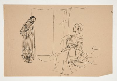 Study for The Scarlet Letter by Edwin Austin Abbey