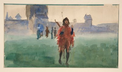 Study for Wandering Minstrel by Edwin Austin Abbey