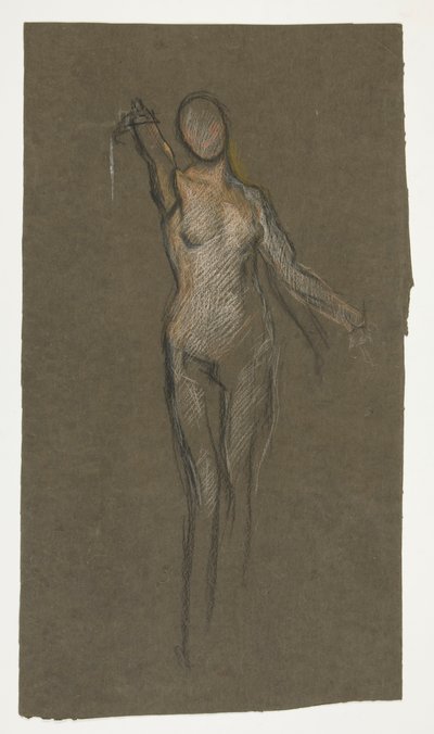 Study for Central Figure by Edwin Austin Abbey