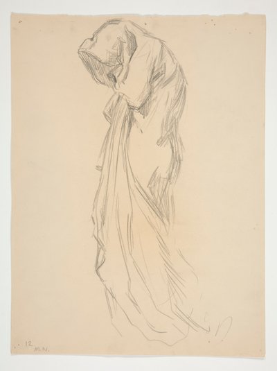 Study for Figure of 12 Midnight by Edwin Austin Abbey