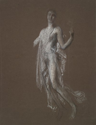 Study for Figure of 5 am(?) by Edwin Austin Abbey