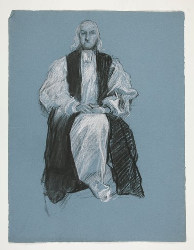 Study for Figure of Bishop William White by Edwin Austin Abbey