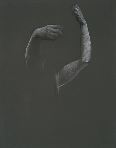 Study for Hands of the Figure of 3 pm(?) by Edwin Austin Abbey