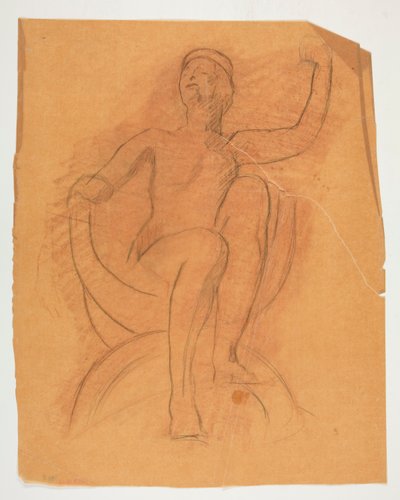 Study for the Genius of State figure by Edwin Austin Abbey