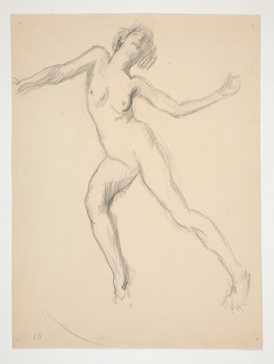Study for the figure of 12 noon by Edwin Austin Abbey