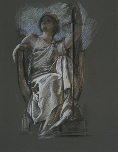 Study for the Figure of The Genius of Pennsylvania by Edwin Austin Abbey