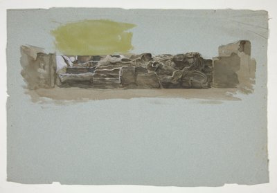 Study of a Stone Wall by Edwin Austin Abbey