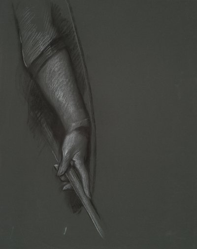 Study of an Arm Holding a Stick and Shield by Edwin Austin Abbey