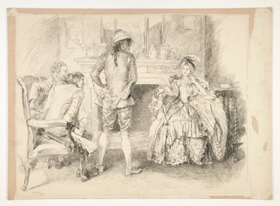 The Good-Natured Man: Miss Richland and the Bailiff by Edwin Austin Abbey