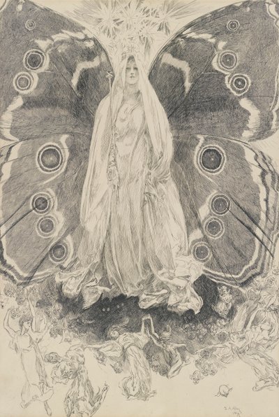 Titania, illustration for Act II, Scene ii, A Midsummer Night by Edwin Austin Abbey