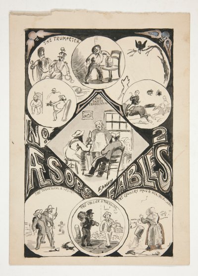 Title page for Aesop by Edwin Austin Abbey