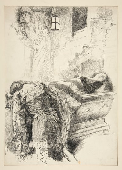 Tomb Scene - Romeo Finds Juliet, from Romeo and Juliet by Edwin Austin Abbey