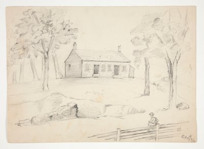 View of the Friends Meeting House by Edwin Austin Abbey