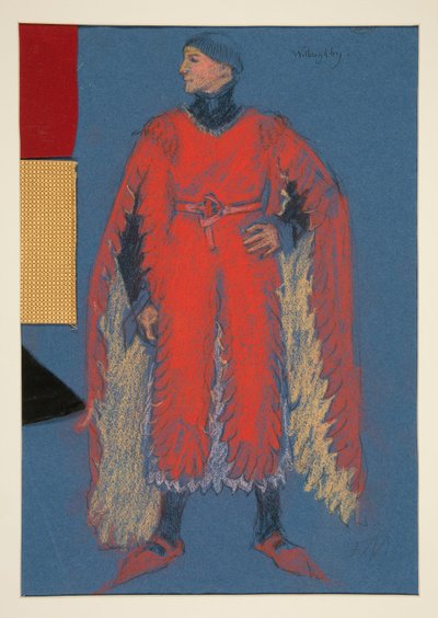 Willoughby, costume sketch for Henry Irving by Edwin Austin Abbey