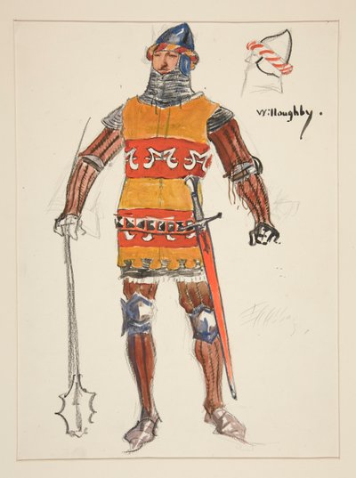 Willoughby, costume sketch for Henry Irving by Edwin Austin Abbey