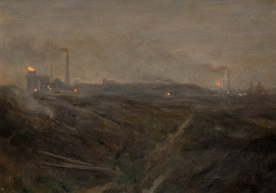Blast Furnaces, Night by Edwin Butler Bayliss