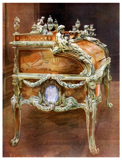 Desk of Louis XV, the Louvre, Paris by Edwin Foley