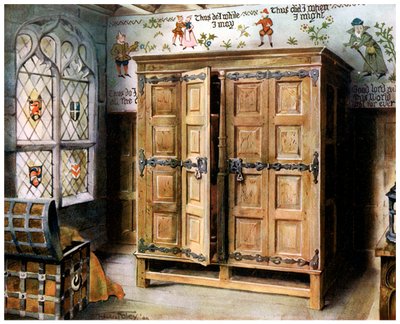 Oak Press, Strangers Hall, Norwich, Norfolk by Edwin Foley