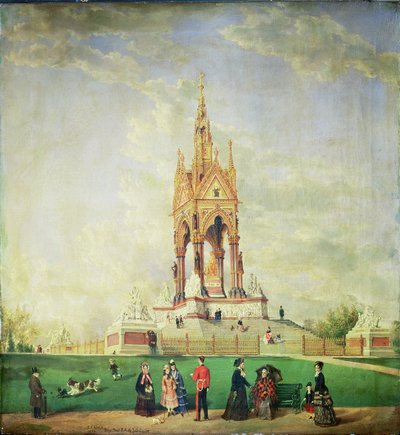 The Albert Memorial, in London by Edwin Frederick Holt