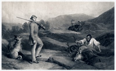 Prince Albert Stag Hunting by Edwin Landseer