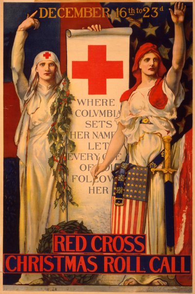 Red Cross Christmas Fundraising Campaign by Edwin Howland Blashfield
