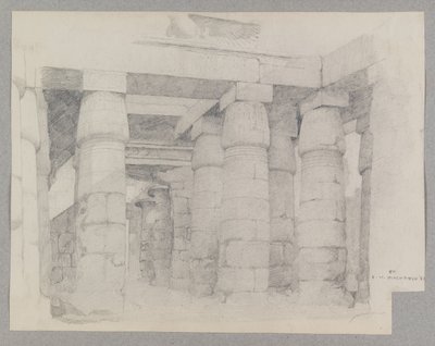 Temple of Khonsu at Karnak, 1887 by Edwin Howland Blashfield