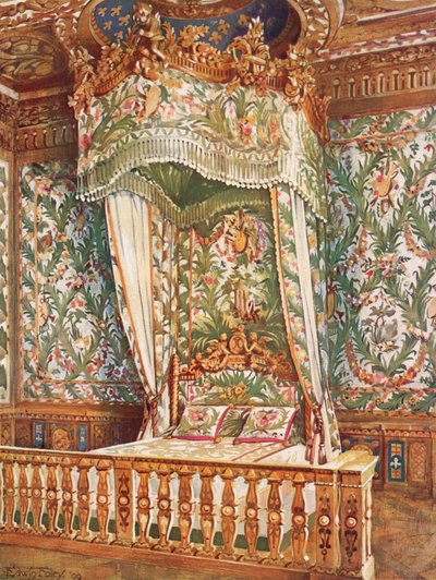 Gilt State Bed of Queen Marie Antoinette by Edwin John Foley