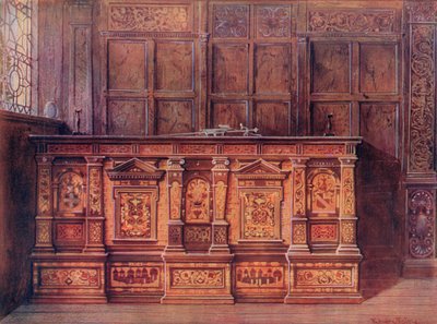Inlaid Muniment Chest by Edwin John Foley