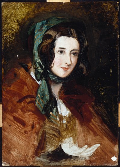A Portrait Study of Lady Harriet Hamilton by Edwin Landseer
