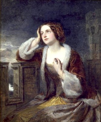 Catherine Seyton Looking from the Battlements at Loch Leven by Edwin Landseer