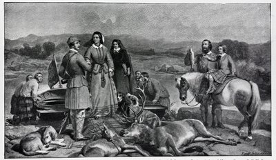 Queen Victoria landing at Loch Muick by Edwin Landseer