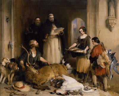 Scene in the olden time at Bolton Abbey, c.1834 by Edwin Landseer