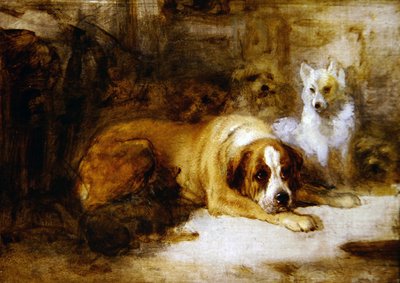 Study of Dogs by Edwin Landseer