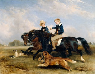 The Hon. E. S. Russell and His Brother by Edwin Landseer