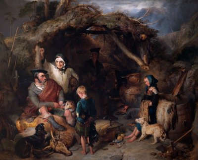 The Illicit Highland Whisky Still by Edwin Landseer