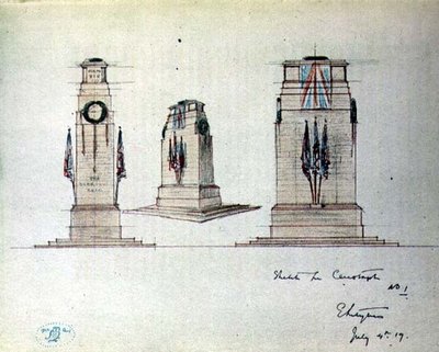 Sketch for Cenotaph No.1, illustration from 