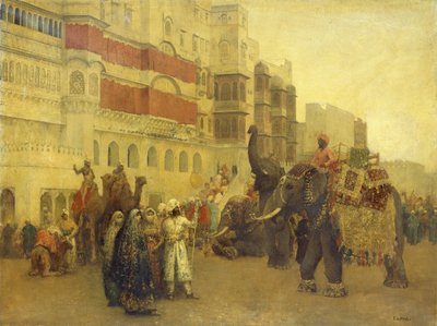 A Fete Day at Bekanir-Beloochistan, Bekanir by Edwin Lord Weeks