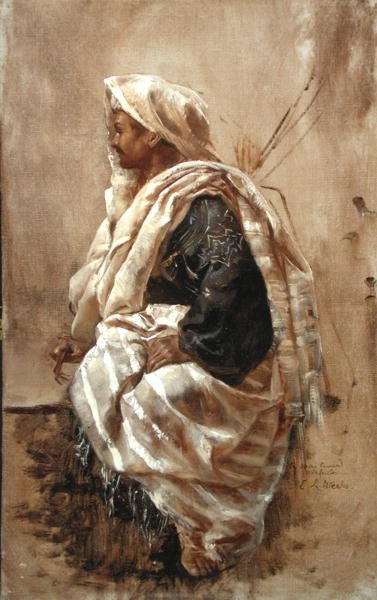 A Seated Arab by Edwin Lord Weeks